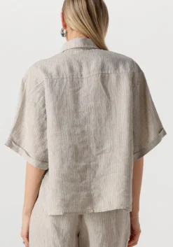 grijze withblack blouses wblwillow ss shirt