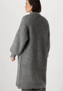 grijze y.a.s. vest yasdally ls long knit cardigan