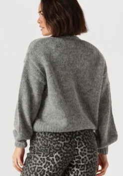 grijze y.a.s. vest yasvigga ls knit cardigan