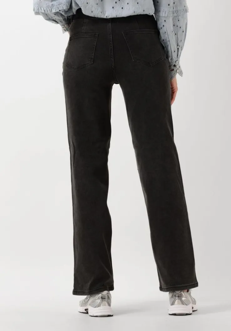 grijze y.a.s. wide jeans yasdolma hw jeans dark grey