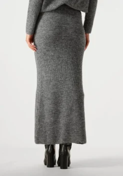 grijze ydence maxirok knitted skirt lainey