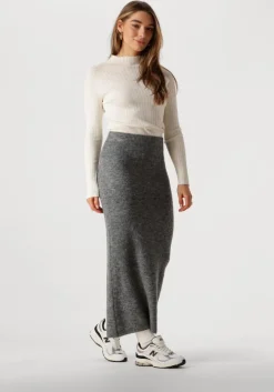 grijze ydence maxirok knitted skirt lainey