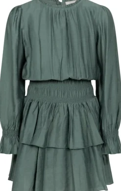 groene ai&ko mini jurk marthe structure vis 525 g