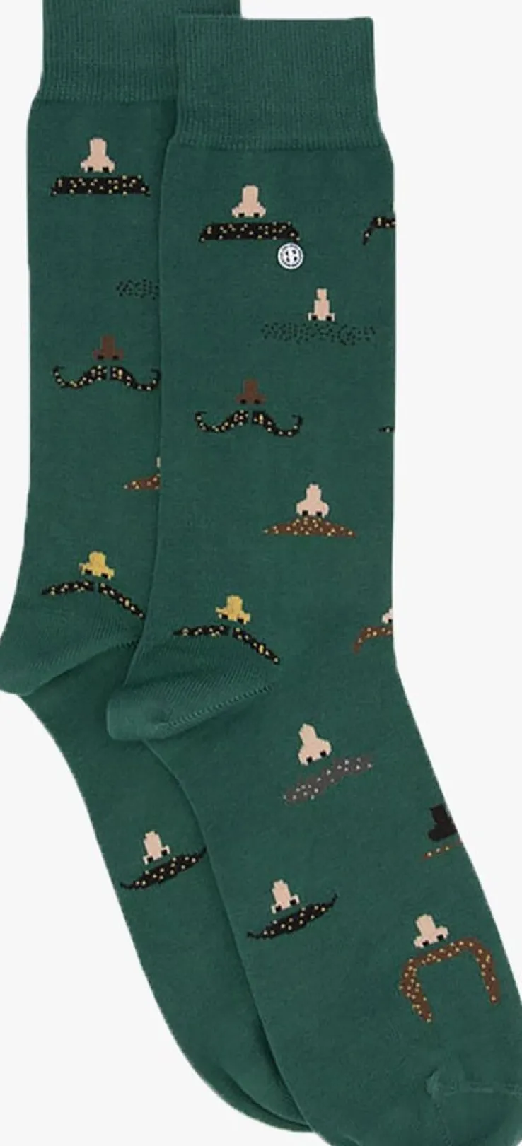 groene alfredo gonzales sokken moustaches