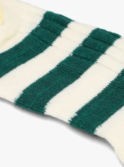 groene alfredo gonzales sokken merino cosy rib stripes