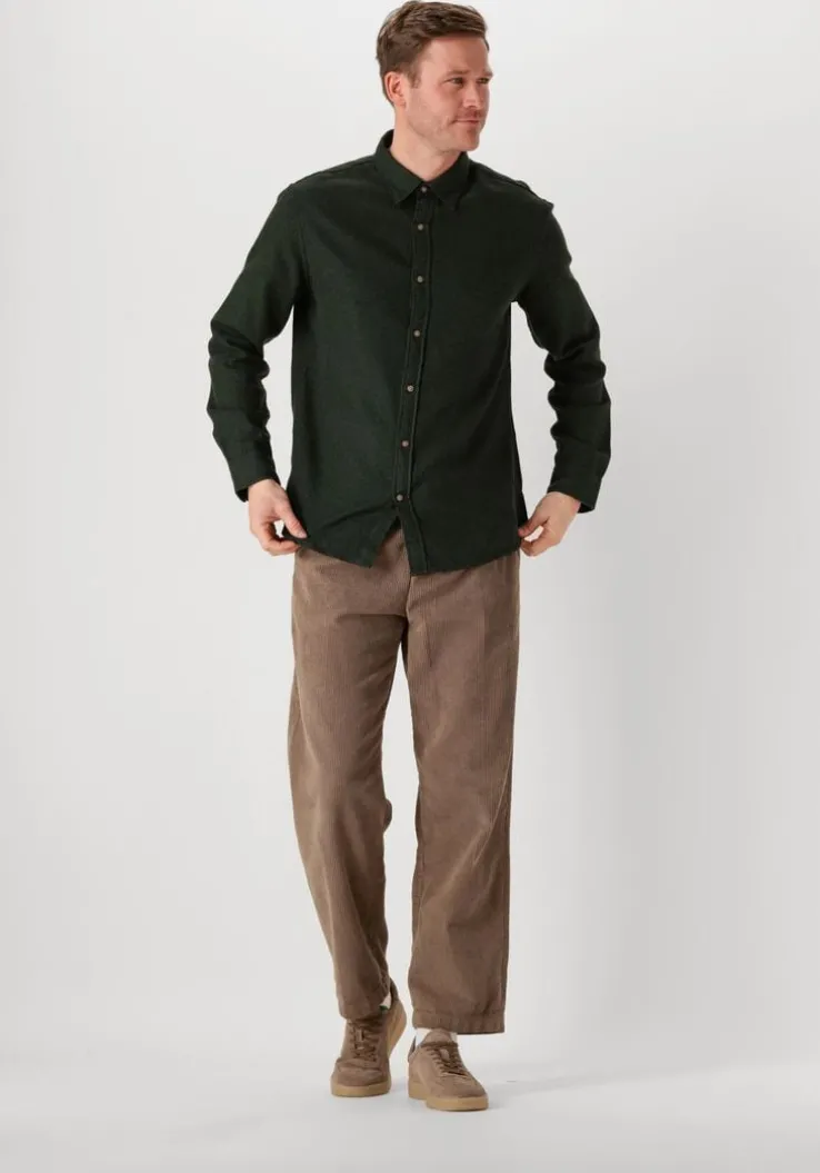 groene alfredo gonzales sokken merino cosy rib stripes