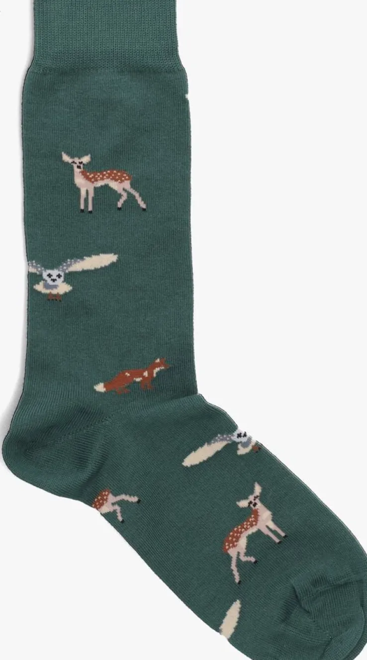 groene alfredo gonzales sokken forest animals