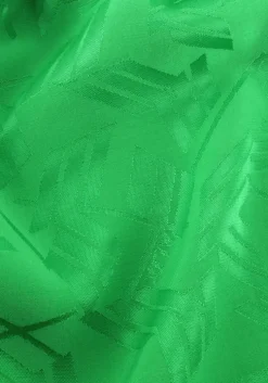 groene alix the label mini jurk ladies woven jacquard blouse dress