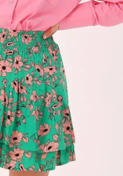 groene alix the label minirok naive flower mini skirt