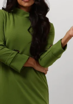 groene ana alcazar mini jurk a shaped dress clasp