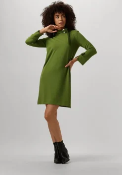 groene ana alcazar mini jurk a shaped dress clasp