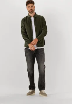 groene anerkjendt overhemd akleif solid cord shirt