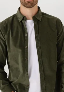 groene anerkjendt overhemd akleif solid cord shirt
