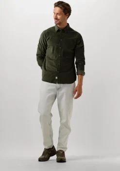 groene anerkjendt overhemd akleif solid cord shirt