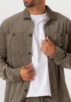 groene anerkjendt overshirts aktheo cord l/s overshirt