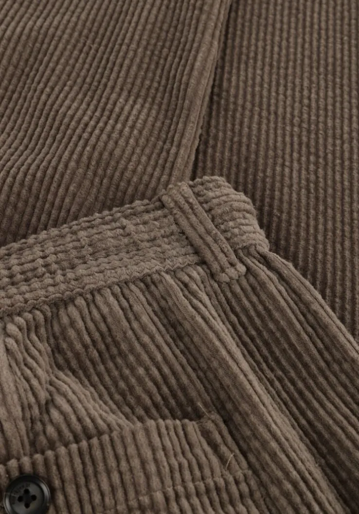 groene anerkjendt pantalon akjan cord pleat pants