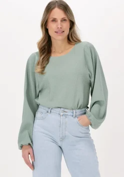 groene another label blouses maja waffle top