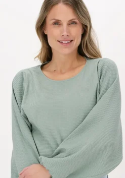 groene another label blouses maja waffle top