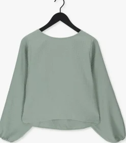 groene another label blouses maja waffle top
