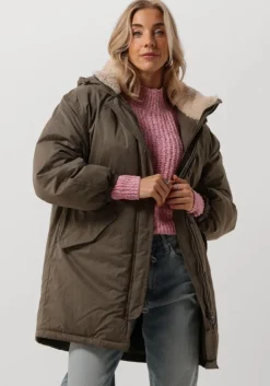 groene another label gewatteerde jas riley parka