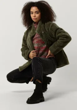 groene another label teddy jas ava jacket
