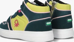 groene benetton hoge sneakers rod mx