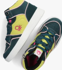 groene benetton hoge sneakers rod mx