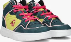 groene benetton hoge sneakers rod mx