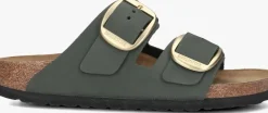 groene birkenstock slippers arizona rivet