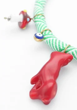 groene bonnie studios kettingen bill pendant necklace