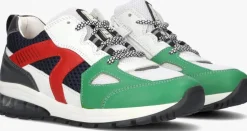 groene braqeez lage sneakers tontje tokyo