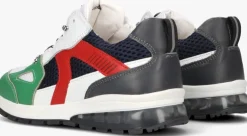 groene braqeez lage sneakers tontje tokyo