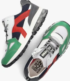 groene braqeez lage sneakers tontje tokyo