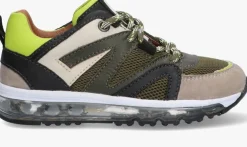 groene braqeez lage sneakers waylon warschau