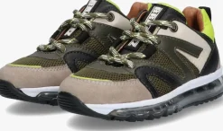 groene braqeez lage sneakers waylon warschau