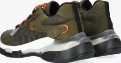 groene braqeez lage sneakers gio genna