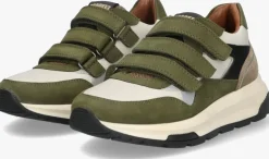 groene braqeez lage sneakers fygo flash