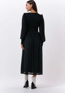 groene bruuns bazaar midi jurk phlox isabella dress