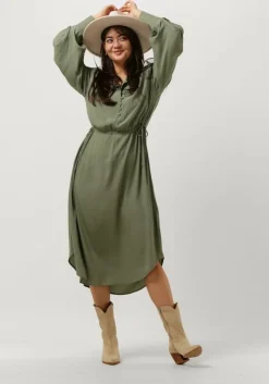 groene bruuns bazaar midi jurk lilli lyra dress