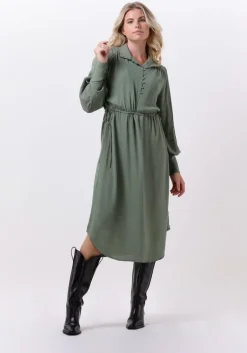 groene bruuns bazaar midi jurk lilli lyra dress