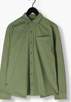 groene butcher of blue casual overhemd aidan jersey shirt