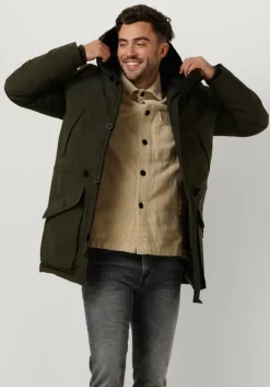 groene butcher of blue gewatteerde jas nelson parka