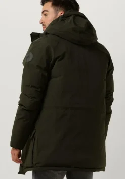 groene butcher of blue gewatteerde jas nelson parka