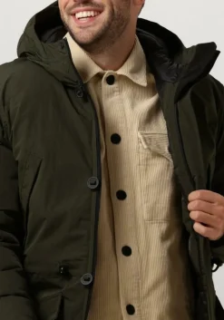 groene butcher of blue gewatteerde jas nelson parka