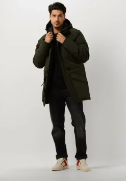 groene butcher of blue gewatteerde jas nelson parka