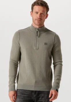 groene butcher of blue trui clifden halfzip