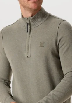 groene butcher of blue trui clifden halfzip