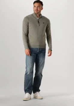 groene butcher of blue trui clifden halfzip