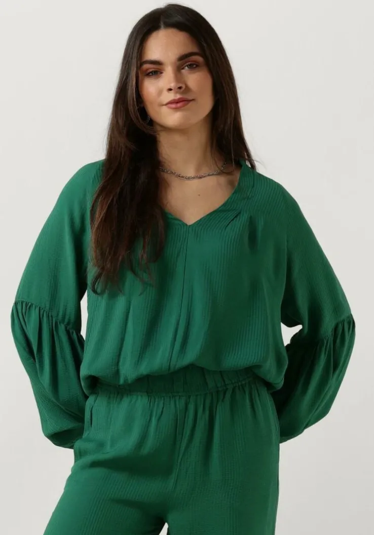 groene by-bar blouses vienna satin blouse
