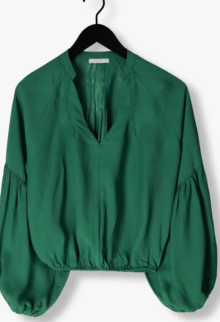 groene by-bar blouses vienna satin blouse